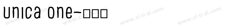 Unica One字体转换